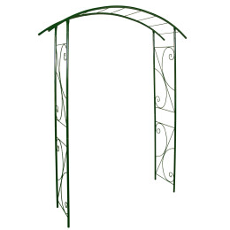 arche de jardin en acier vert foncé