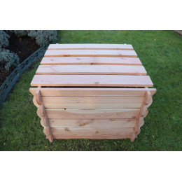 Couvercle pour composteur en bois 5 planches de bois
