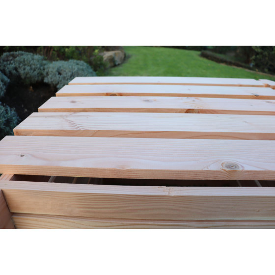 Planche de bois pour couvercle de composteur