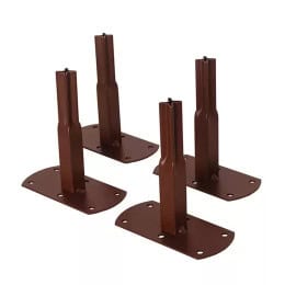 Pieds de fixation carré pour arche et pergola