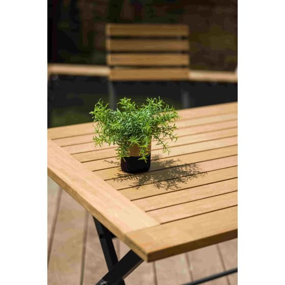 table de jardin en bois teck