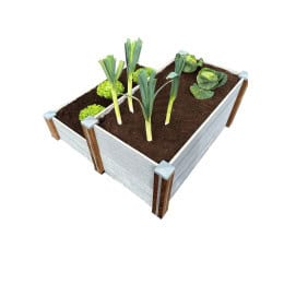 Carré potager en escalier en grès cérame