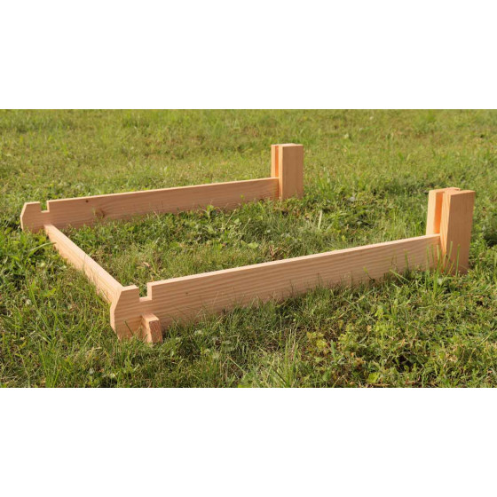 rectangle potager en bois français