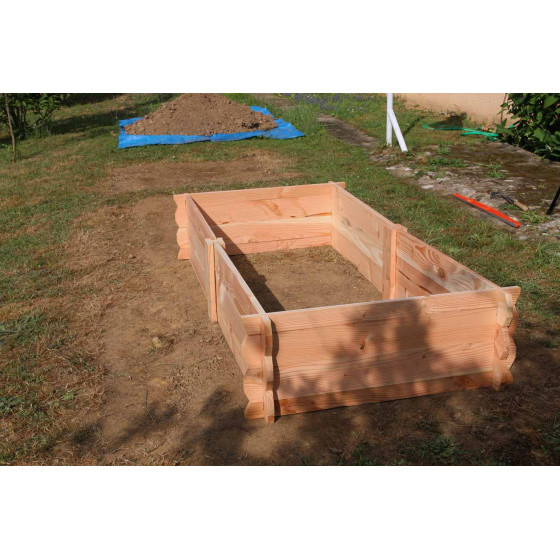 rectangle potager en bois non traité