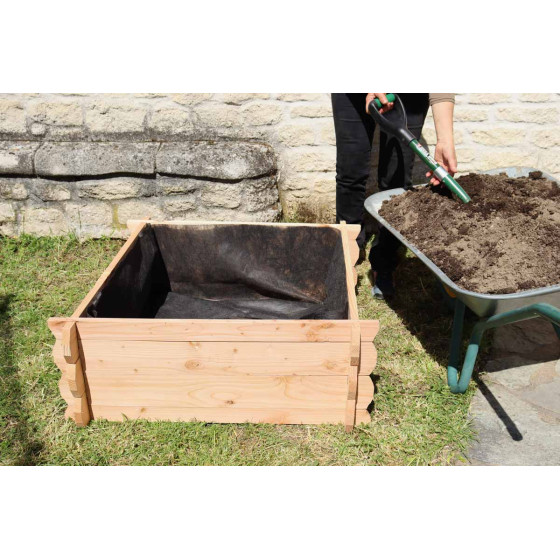 Feutre géotextile pour carré de jardin pour séparer le terreau du sol