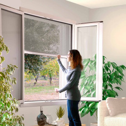 Moustiquaire fenêtre sans perçage en aluminium