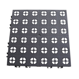 Dalle en plastique pour exterieur clipsable grise 30 x 30 cm