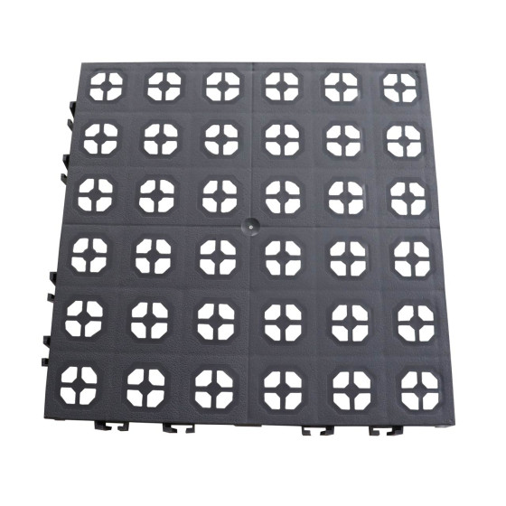 Dalle en plastique pour exterieur clipsable grise 30 x 30 cm