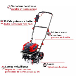 Motobineuse sans fil 72 V Einhell