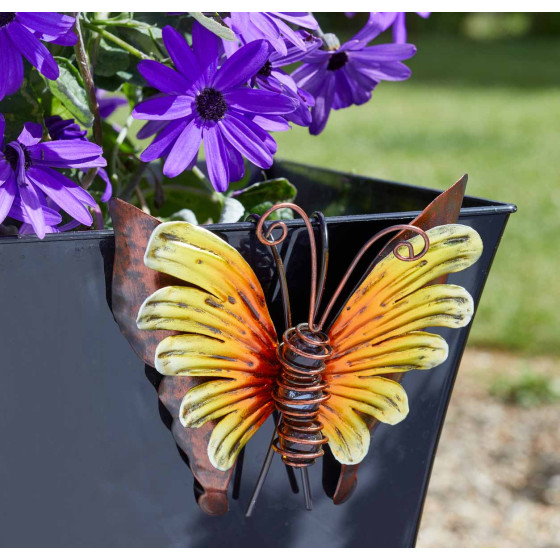décoration murale papillon métal