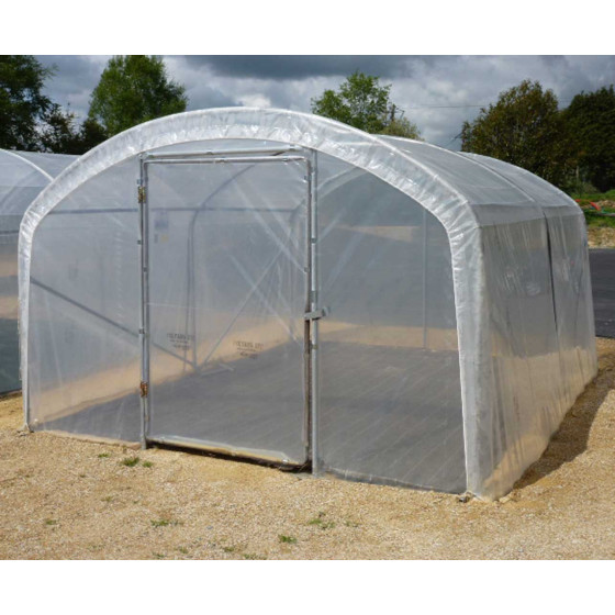 Serre de jardin tunnel pied droit