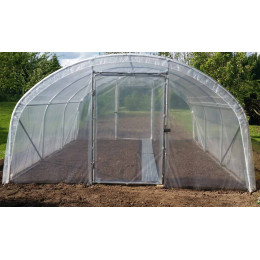 Serre tunnel pied droit 2 portes