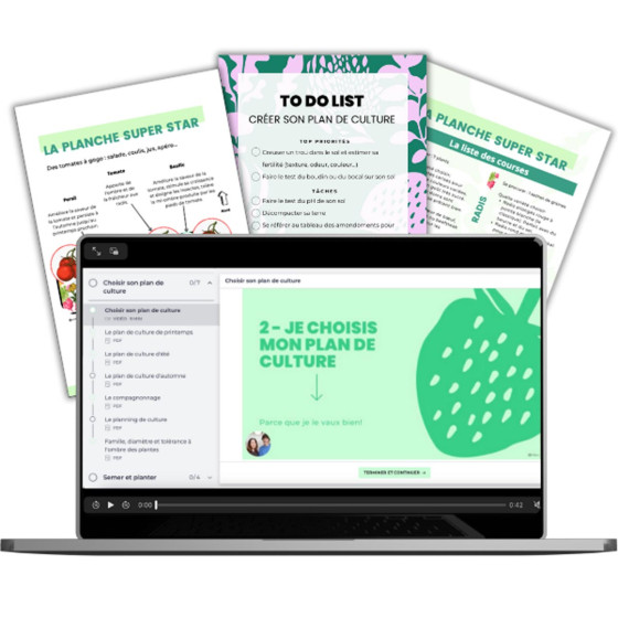 Cours en ligne plan de culture au potager