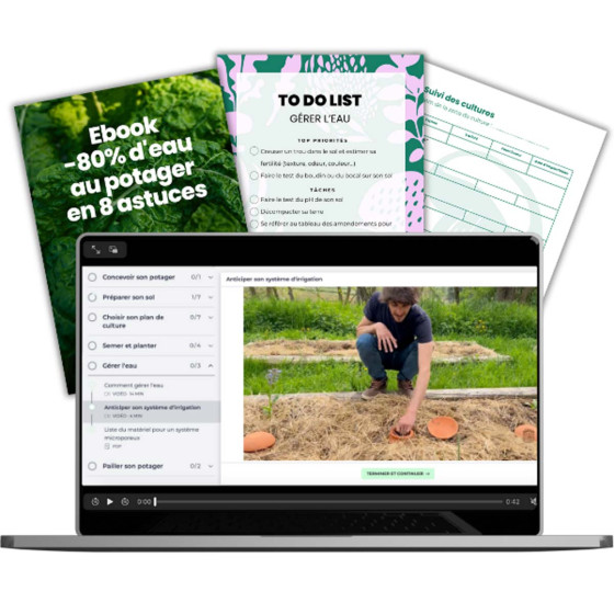 Formation en ligne réduire l'eau au potager