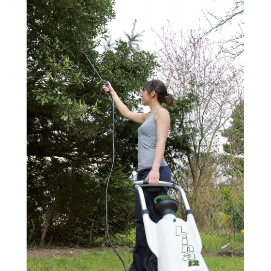 Pulvérisateur de jardin sur roues de 12 litres avec lance télescopique