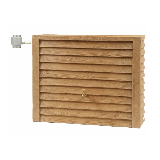 Recuperateur d’eau de pluie 350 litres imitation bois clair