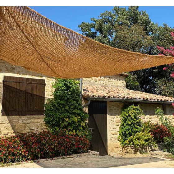 toile d'ombrage coco à suspendre