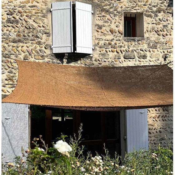 voile d'ombrage coco à suspendre