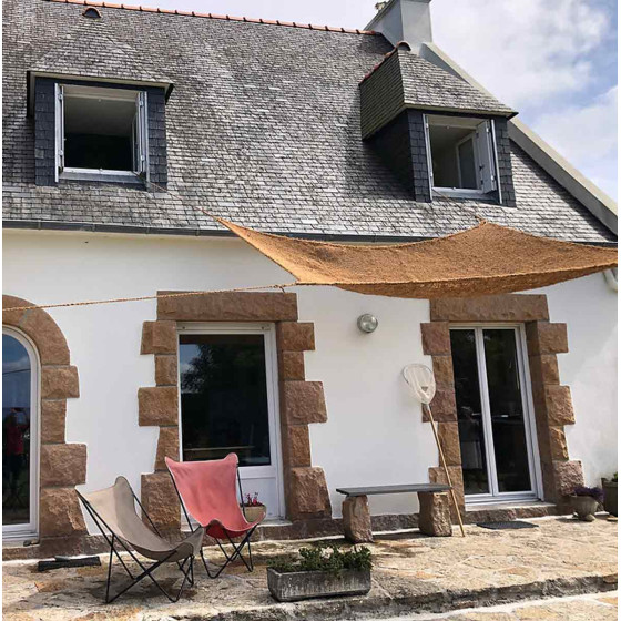 Voile d'ombrage 4 x 4m