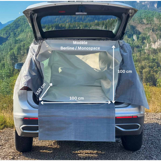 bache de protection coffre et habitacle grand modèle