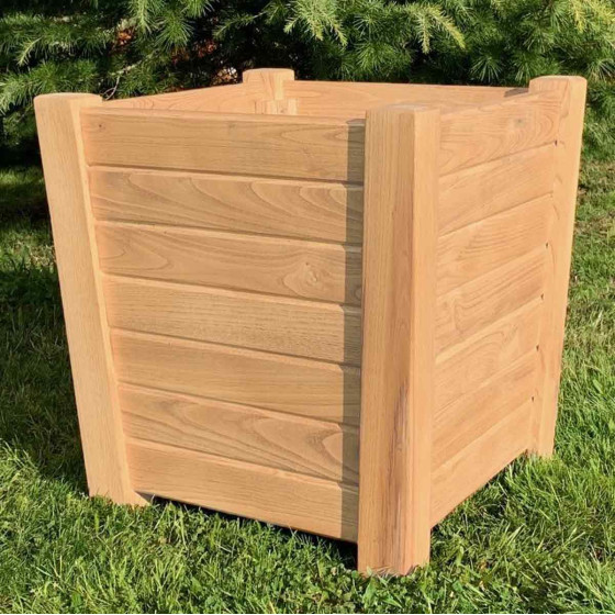 Bac a fleur en chataignier made in France