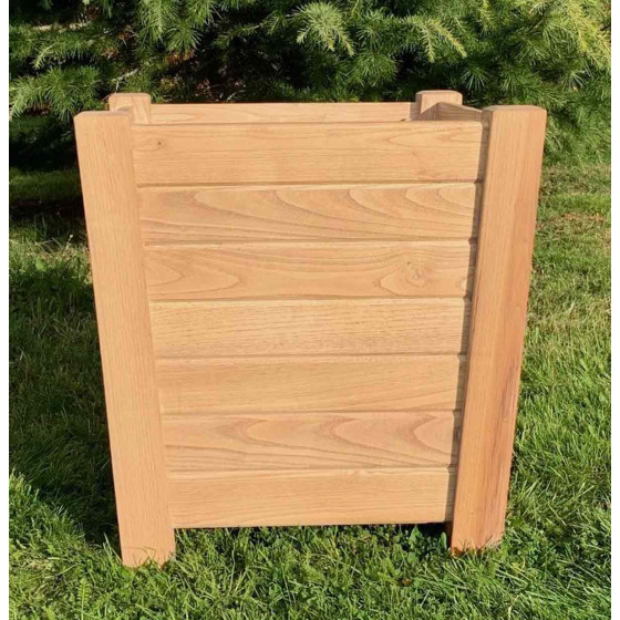 pot de fleurs en bois naturel fabrication française