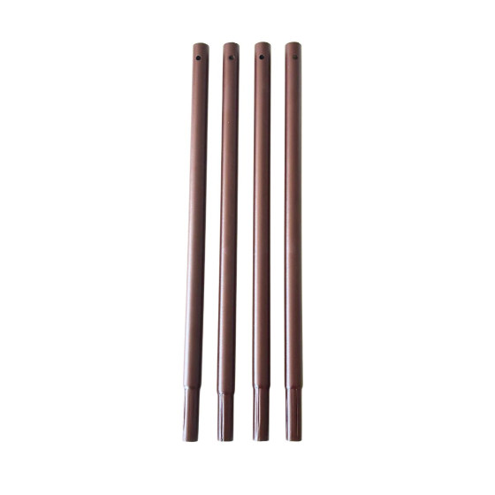 Rallonge tube rond fer vieilli arche de jardin (les 4)