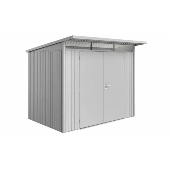 abri de jardin Biohort AvantGarde A5 4,33 m² argent metallique
