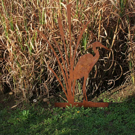 Heron metal rouille fabrication française