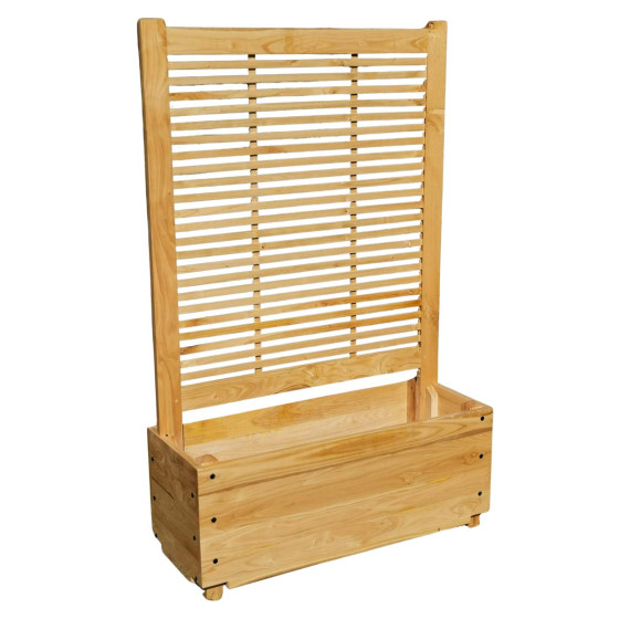 Jardinière en bois avec persienne