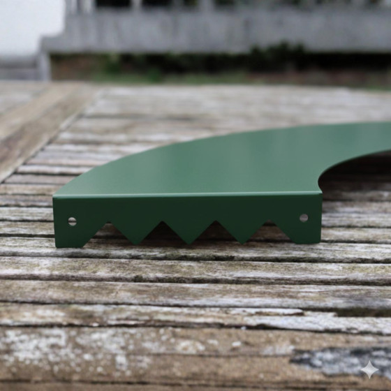 entourage arbre acier galvanise peint vert