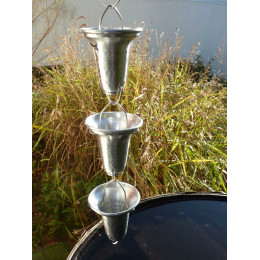 chaine de pluie japonaise 1,30 m recuperateur eau de pluie