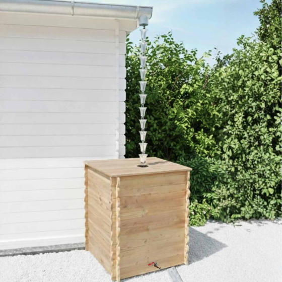 chaine de pluie japonaise 1,30 m recuperateur eau de pluie