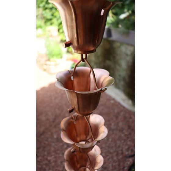 chaine de pluie cuivre 1,3 m