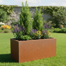 acier corten jardiniere Fabrication française