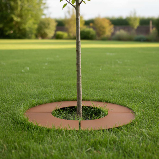 entourage arbre corten rond fabrication française