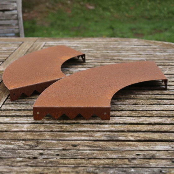 entourage arbre rond acier corten Made in france