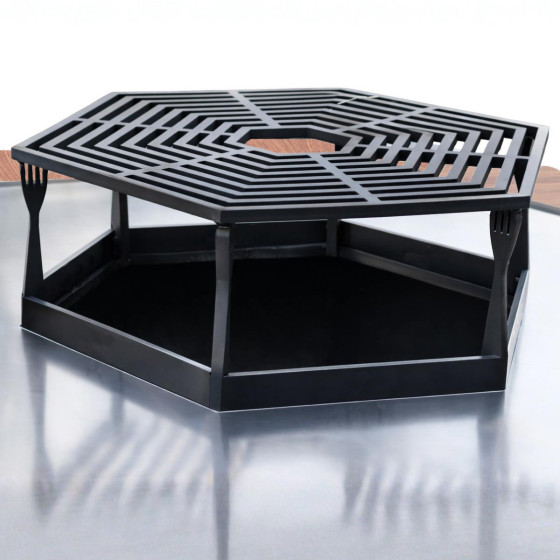 barbecue plancha brasero avec grille de cuisson