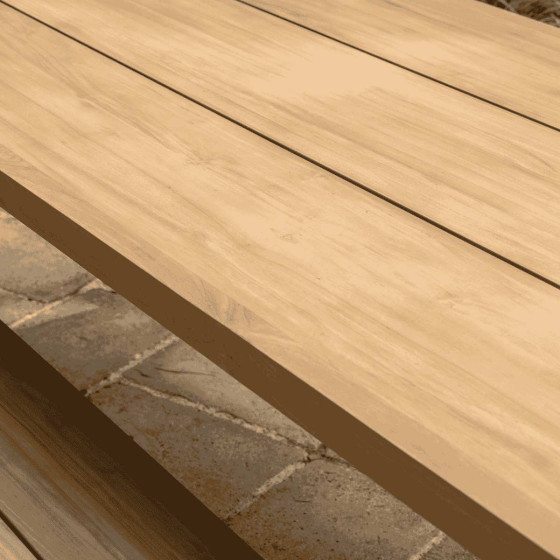 grande table de jardin en teck