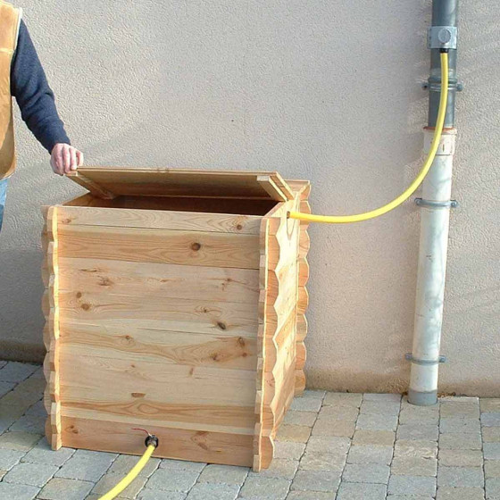 Réserve d'eau de pluie en bois 420 litres