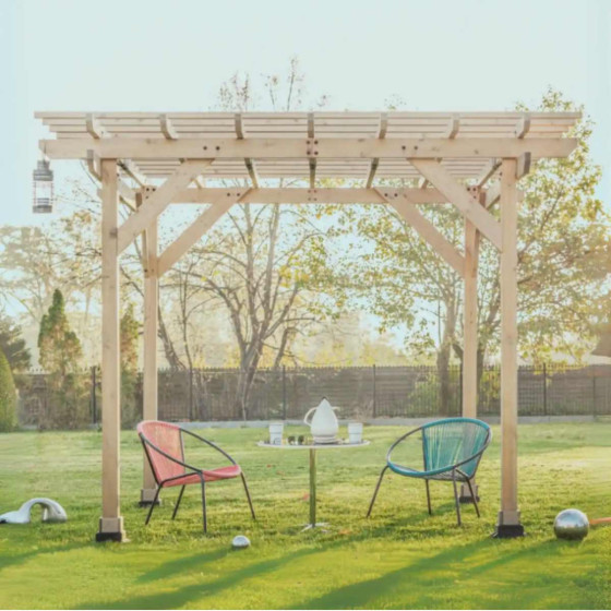 pergola en bois autoportante