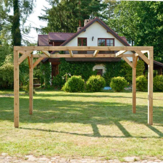 pergola en bois moderne