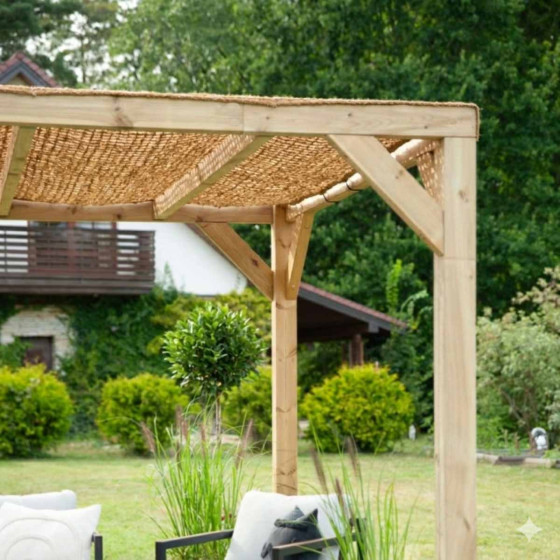pergola autoportee en bois fabrication europeenne