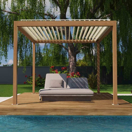 pergola bioclimatique autoportée Made in France