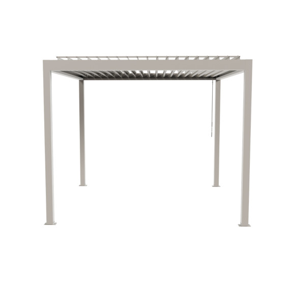 pergola bioclimatique aluminium couleur blanc