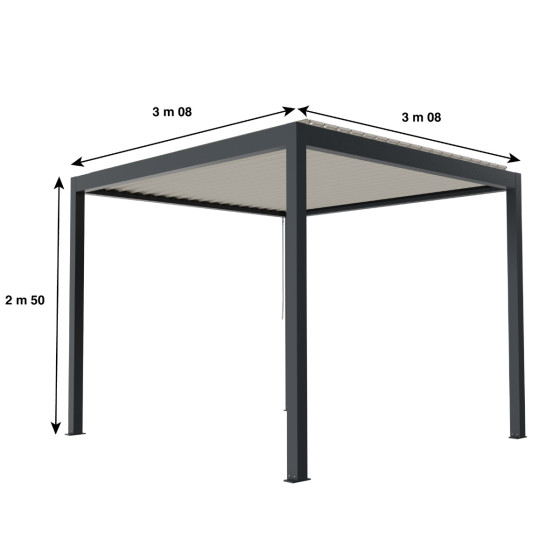 pergola autoportee bioclimatique Fabrication française