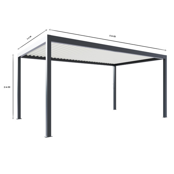 pergola bioclimatique autoportée