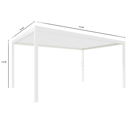 pergola autoportée bioclimatique