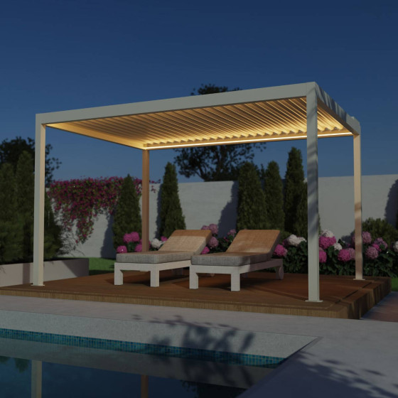 pergola autoportee bioclimatique fabrication française