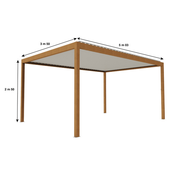 pergola bioclimatique lame orientable